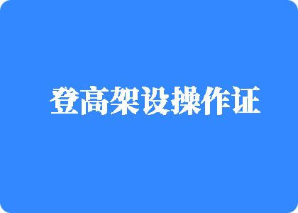 男女鸡鸡对逼视频登高架设操作证